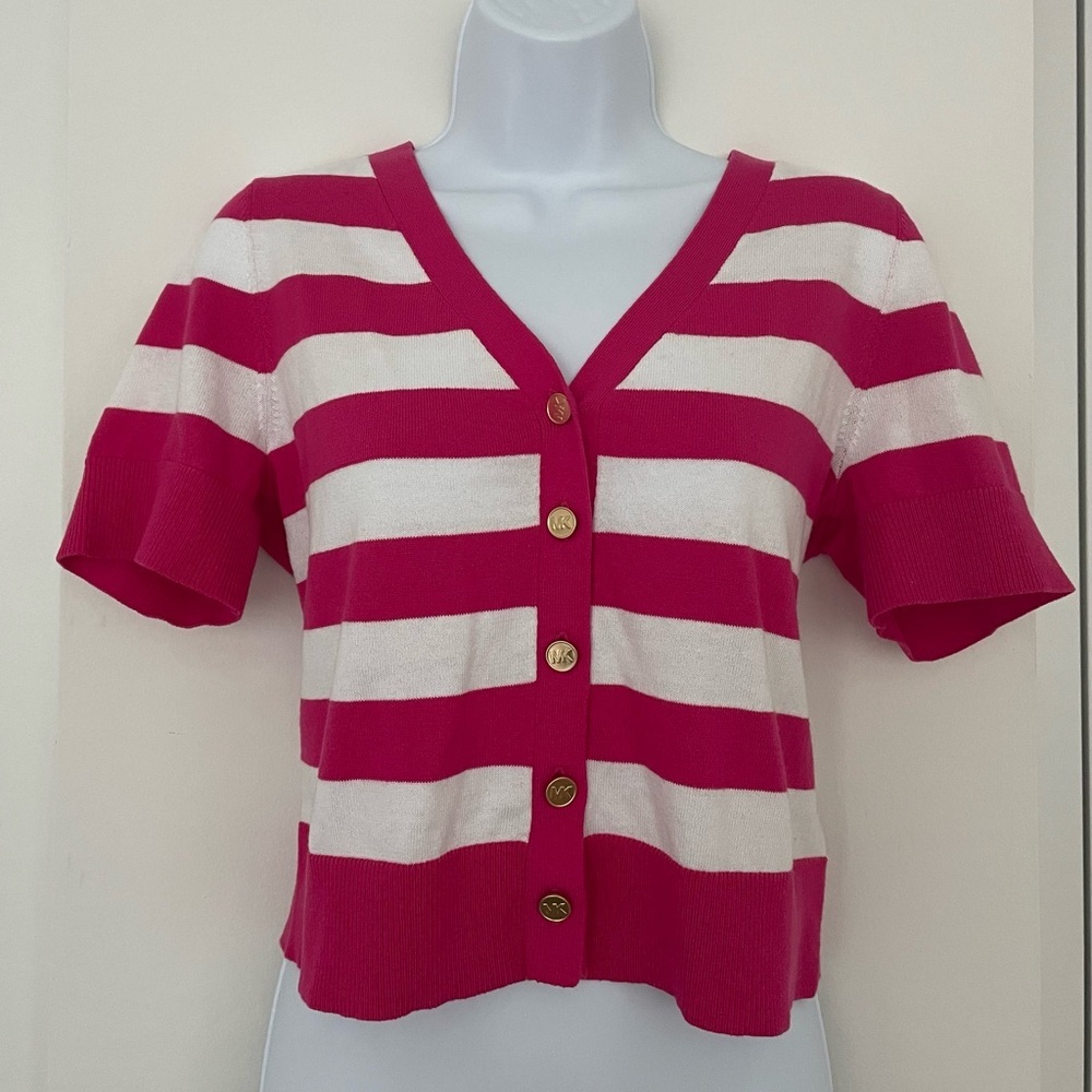 Michael Kors Cropped Cardigan Size M NWT